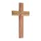 Brown Wood Industrial Cross Wall Decor, 20" x 12" x 2"